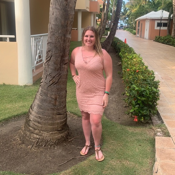 Guess Pink Lace Dress - Picture 5 of 5